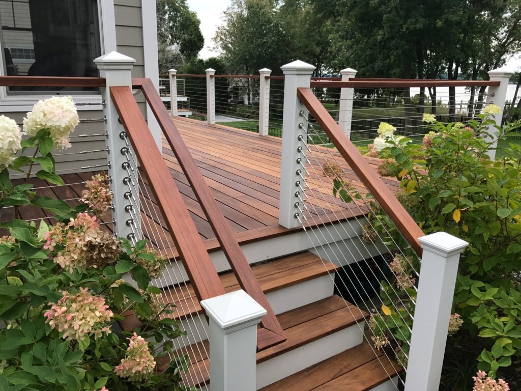 deck restoration with railing annapolis